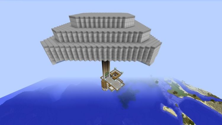 Minecraft 天空 トラップ タワー